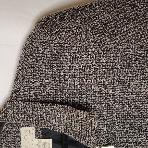 Norton Mcnaughton Womens Jacket Black White Full Zip Long Sleeve Collared 16 - Picture 4 of 8